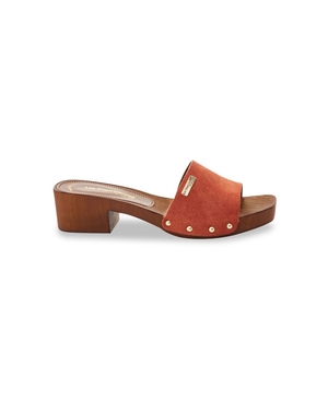 Mules à talons Les Tropeziennes THERESA Wood Imitation Terracota Femme|ESUP-73047988